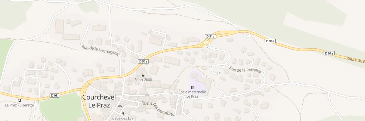 Plan du 5634 Rue de la Madelon à Courchevel