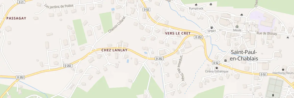 Plan du 200 Rte de la Chaumière à Saint-Paul-en-Chablais