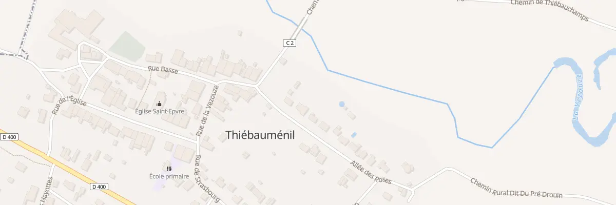 Plan du 7 All des Roses à Thiébauménil