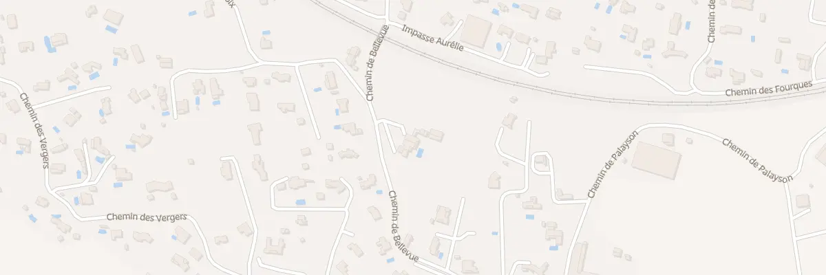 Plan du 210 Che de Bellevue à Roquebrune-sur-Argens
