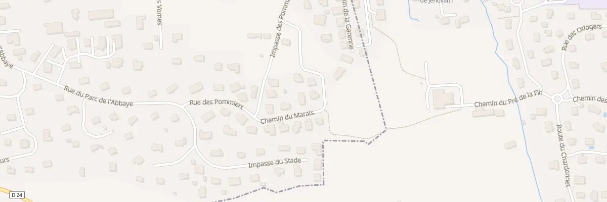 Plan du 75 Che du Marais à Neuvecelle