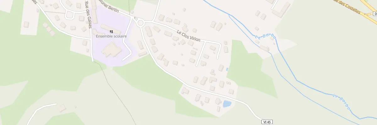 Plan du 14 Rue Le Clos Virion à Docelles