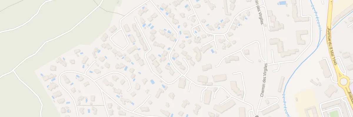 Plan du 7 Che des Virgiles à Sainte-Maxime