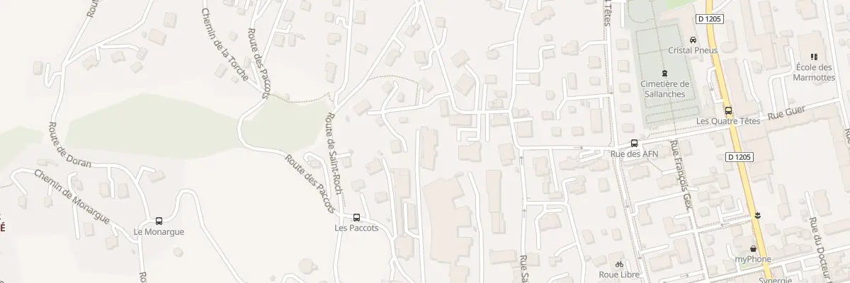Plan du 74 Rte de Doran à Sallanches