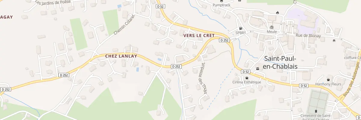 Plan du 140 Rte de la Chaumière à Saint-Paul-en-Chablais