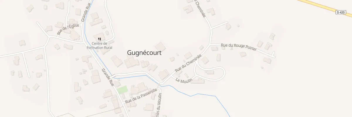 Plan du 185 Rue du Cheminée à Gugnécourt