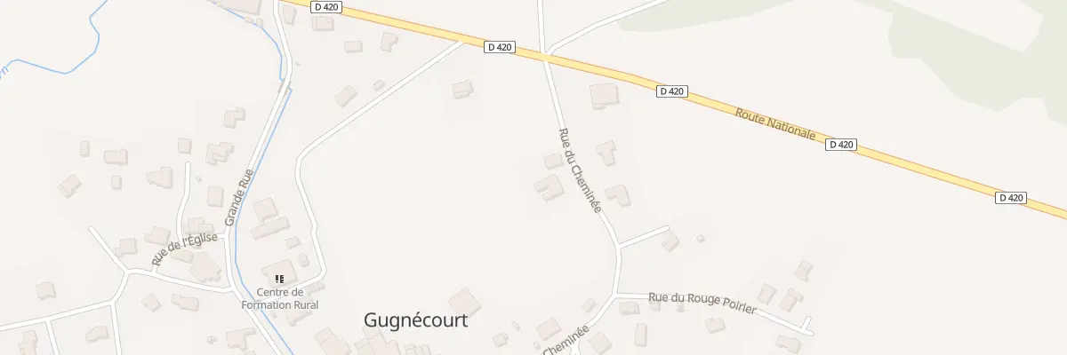 Plan du 400 Rue du Cheminée à Gugnécourt