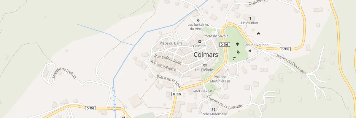 Plan du 5239 Rue du Rocher à Colmars