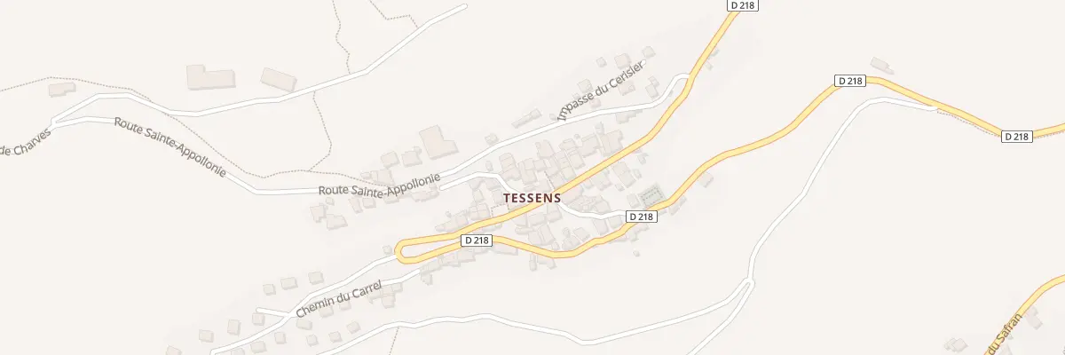 Plan du 8535 Tessens à Aime-la-Plagne