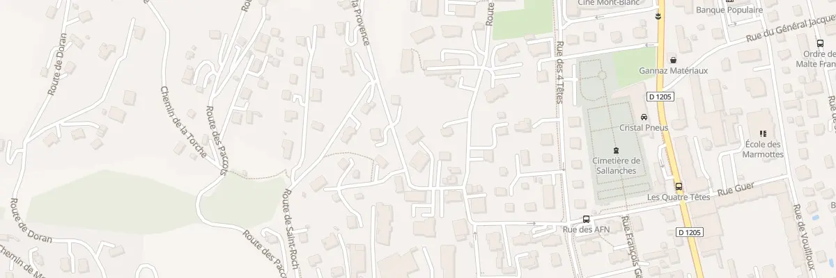 Plan du 40 Rte de la Provence à Sallanches