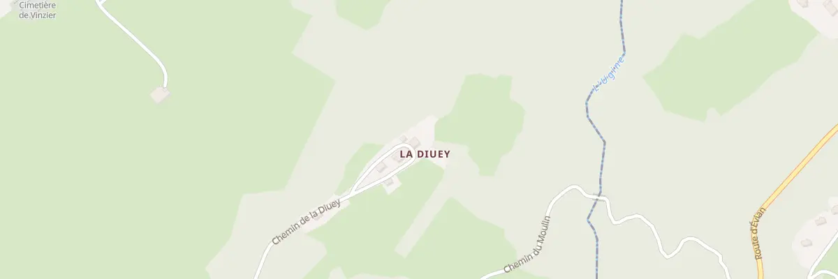 Plan du 428 Che de la Diuey à Vinzier