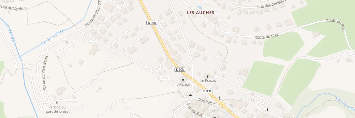 Plan du 590 Av du Verdon à Allos