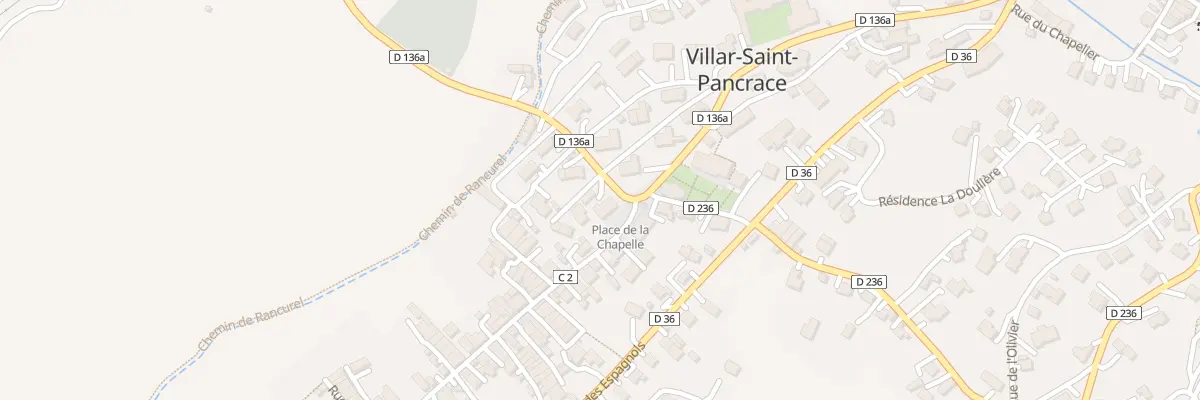 Plan du 2 Pl de la Chapelle à Villar-Saint-Pancrace