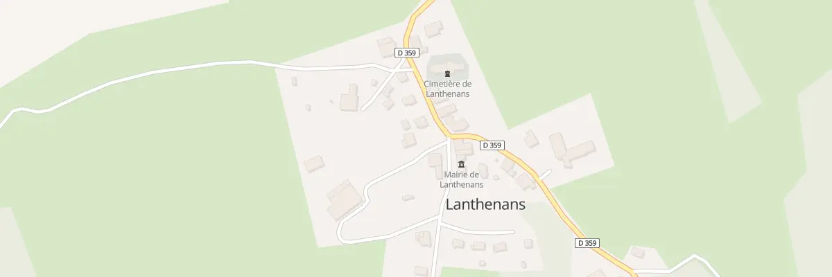 Plan du 1 Rue de l’Eglise à Lanthenans