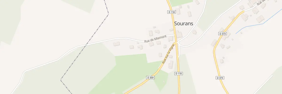 Plan du 5 Rue de Miemont à Sourans