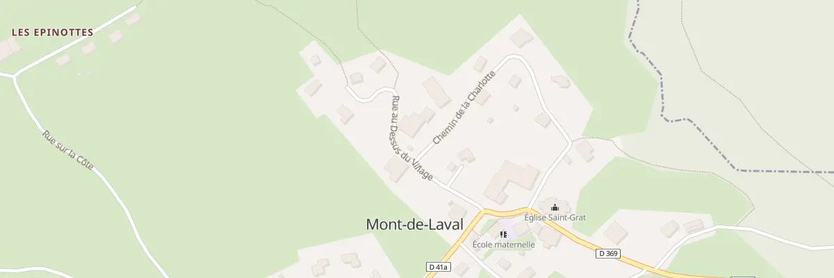 Plan du 4 Rue du Dessus du Village à Mont-de-Laval
