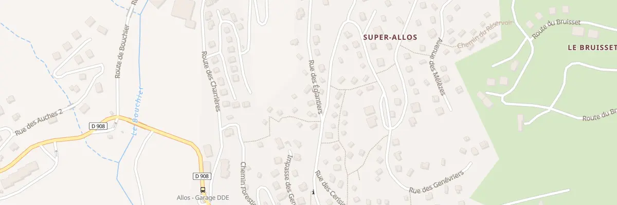 Plan du 43 Rue des Eglantiers à Allos