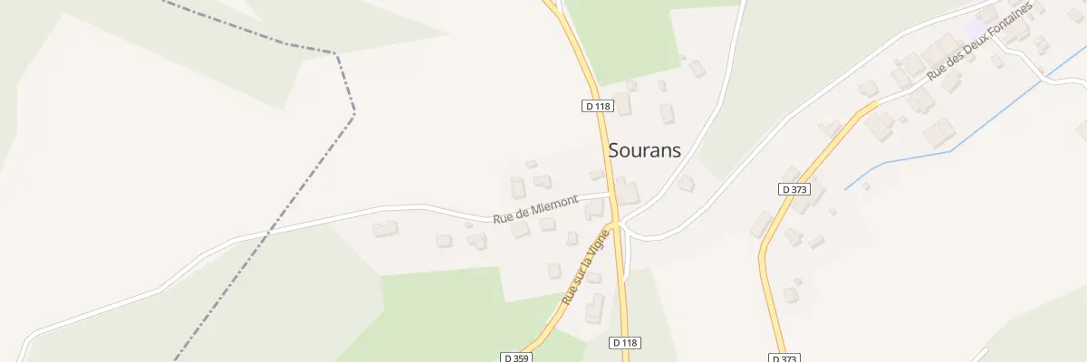 Plan du 4 Rue de Miemont à Sourans
