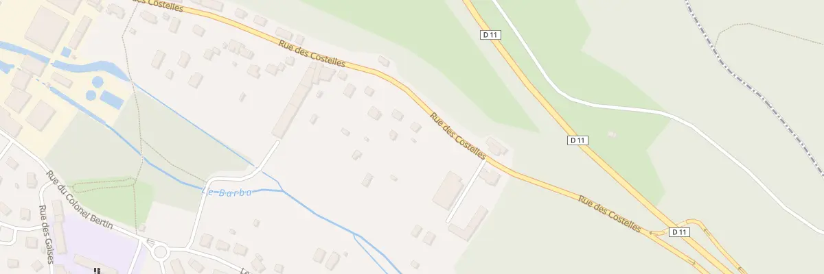 Plan du 64 Rue des Costelles à Docelles