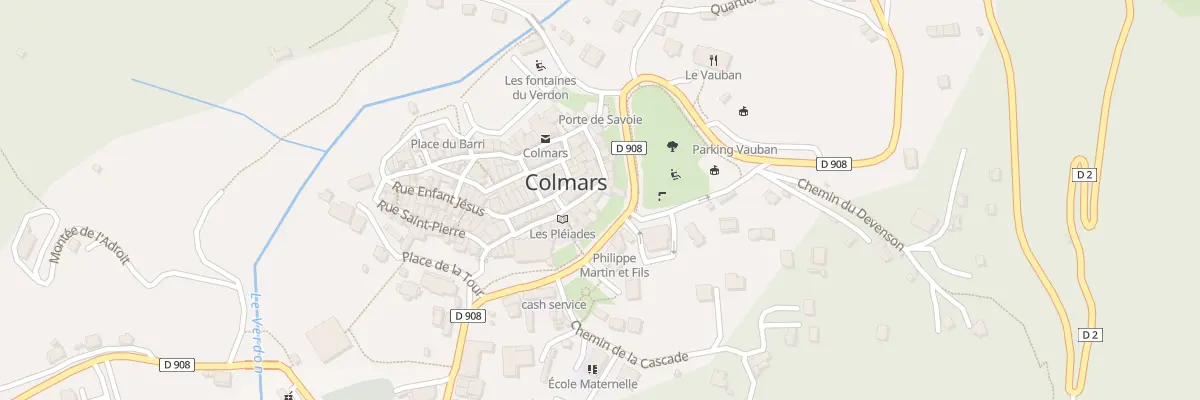 Plan du 7900 La Ville à Colmars