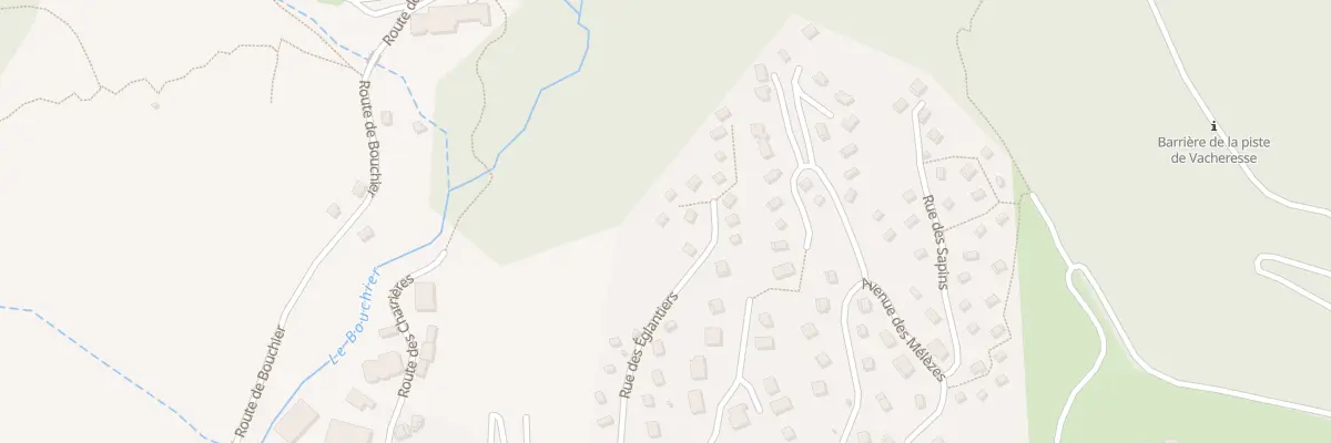 Plan du 393 Rue des Eglantiers à Allos