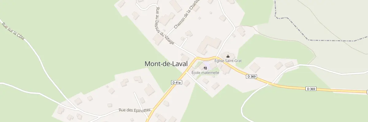 Plan du 5034 Au Village à Mont-de-Laval