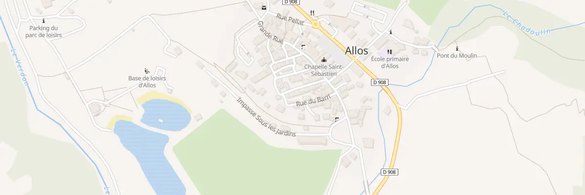 Plan du 67 Rue de la Placette à Allos