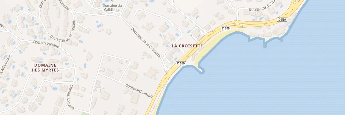 Plan du 2 Che de la Thébaïde à Sainte-Maxime