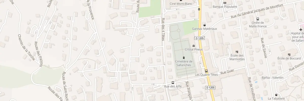 Plan du 115 Rue des Quatre Tetes à Sallanches