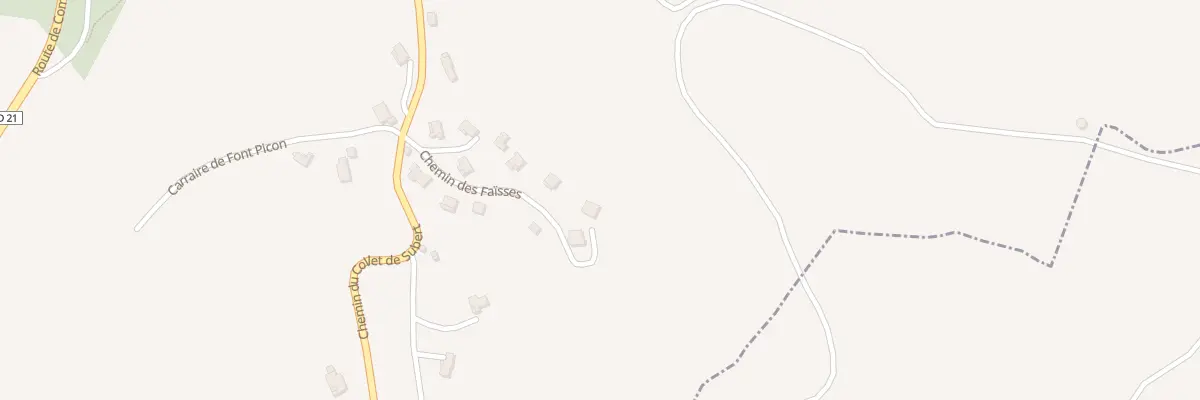 Plan du 5206 Les Faisses à La Bastide