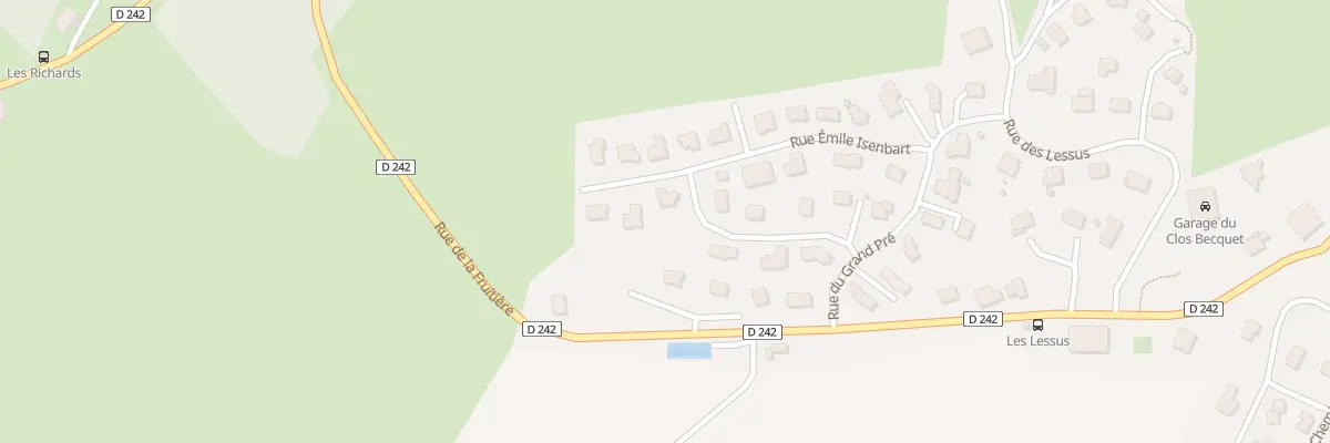 Plan du 7 Rue Emile Isenbart au Bélieu