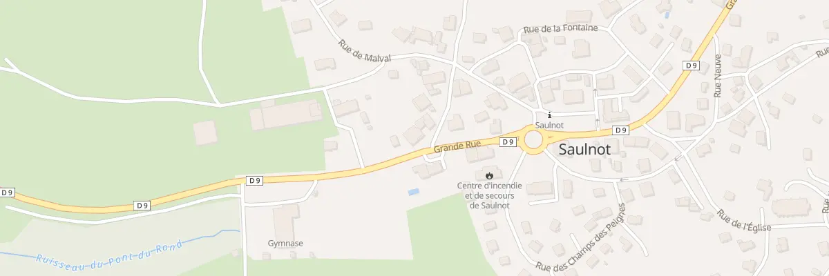 Plan du 7 Gr Grande Rue à Saulnot
