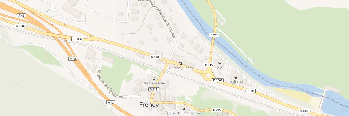 Plan du 98 Rue des grandes alpes à Freney
