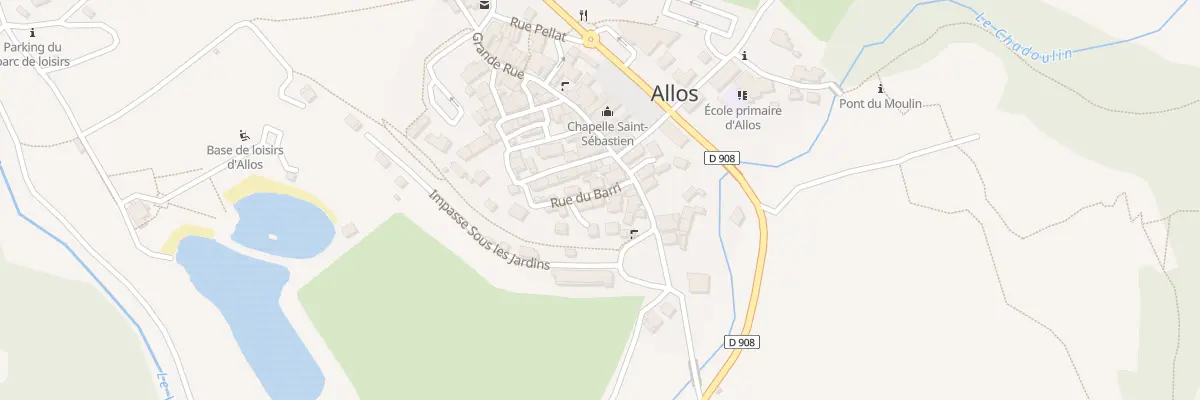 Plan du 33 Rue du Barri à Allos