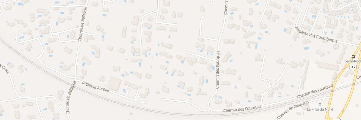 Plan du 581A Che des Fourques à Roquebrune-sur-Argens