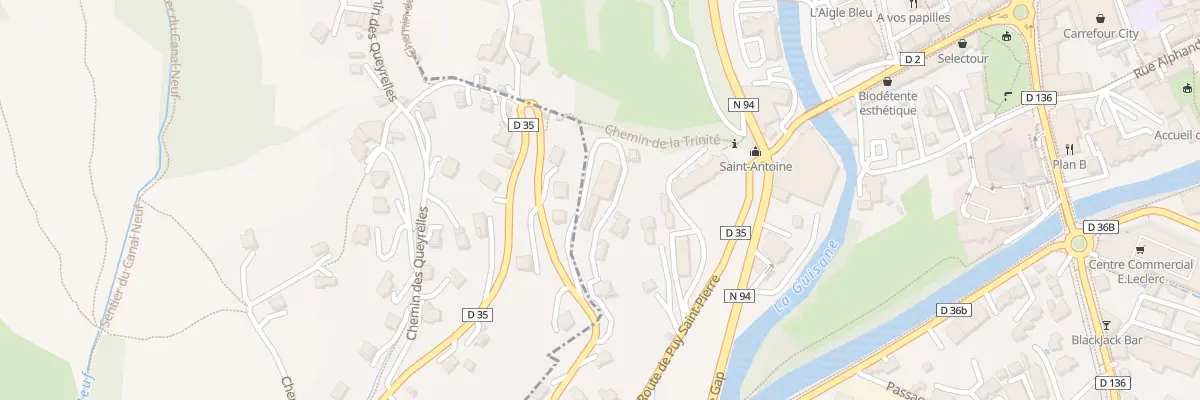 Plan du 34 Rte de Puy-Saint-Pierre à Briançon