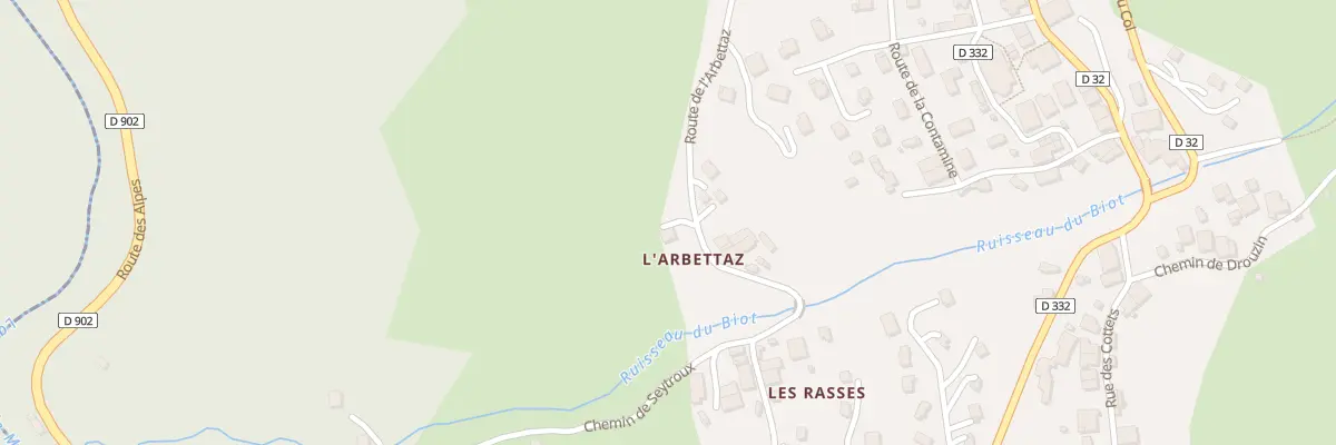 Plan du 374 Rte de l’Arbettaz au Biot