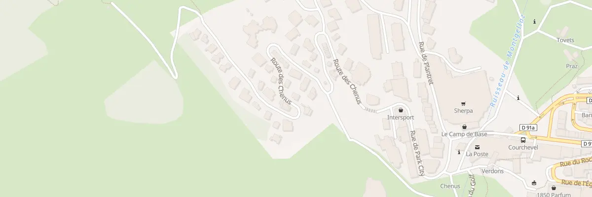 Plan du 555 Rte des Chenus à Courchevel