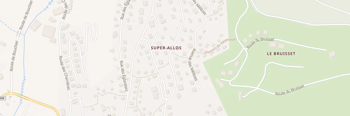 Plan du 810 Av des Mélèzes à Allos