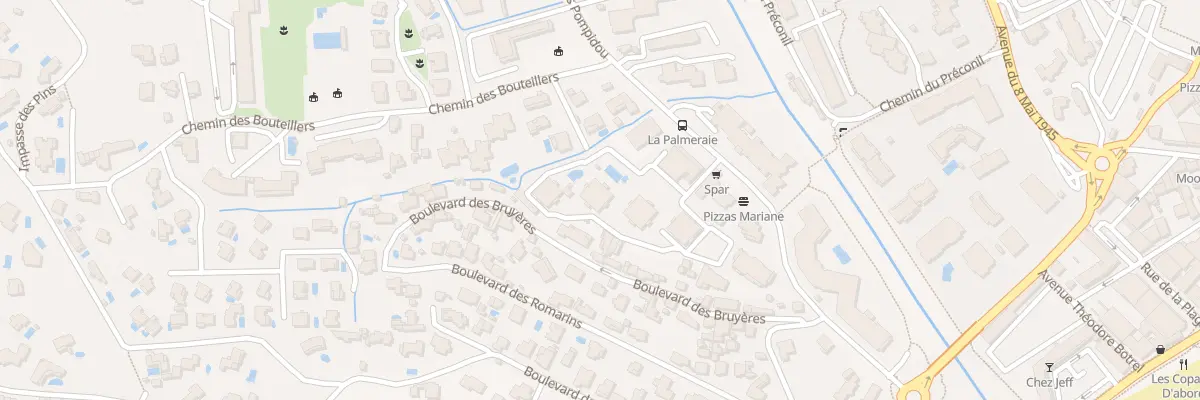 Plan du 20 Av Georges Pompidou à Sainte-Maxime