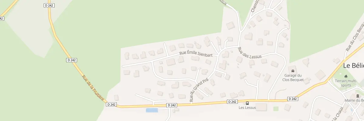 Plan du 3 Rue Emile Isembart au Bélieu