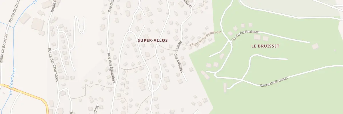 Plan du 1296 Av des Mélèzes à Allos