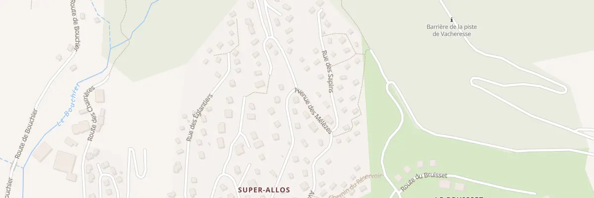 Plan du 1023 Av des Mélèzes à Allos