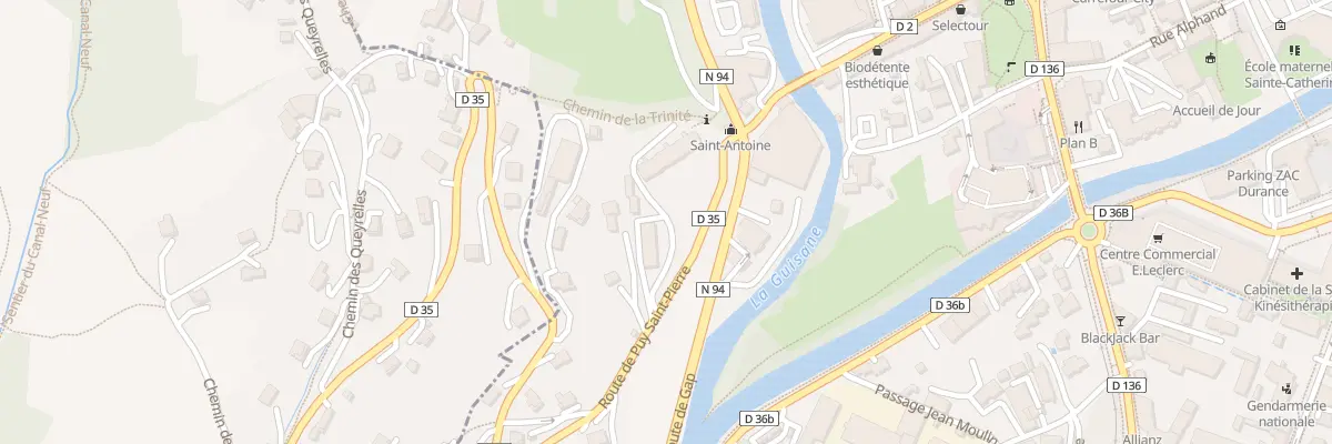 Plan du 2 Rte de Puy-Saint-Pierre à Briançon
