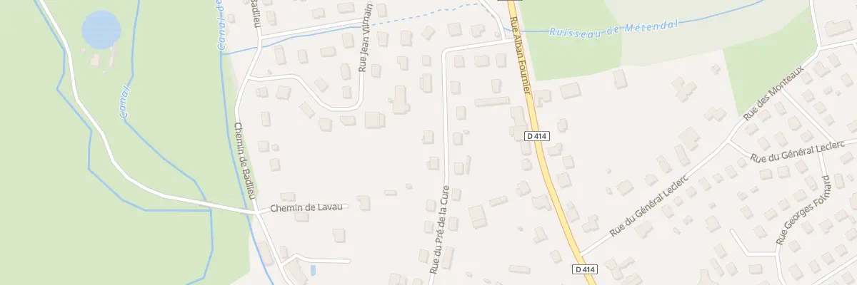 Plan du 11 Rue du Pré de la Cure à Rambervillers