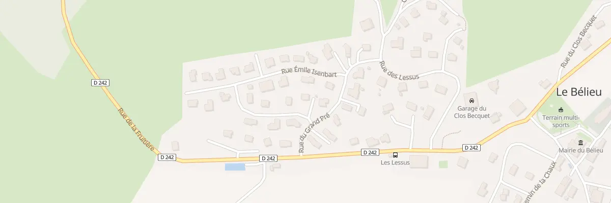 Plan du 2 Rue Claire Girard au Bélieu