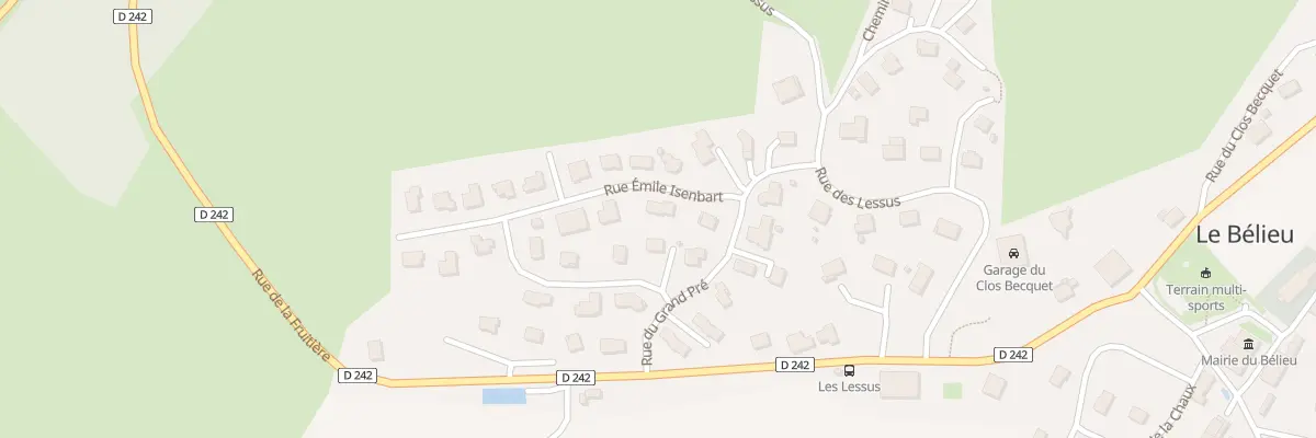 Plan du 1 Rue Emile Isembart au Bélieu