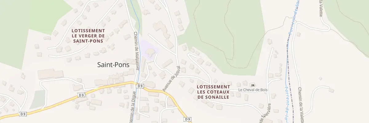 Plan du 74 Av de Jolival à Saint-Pons