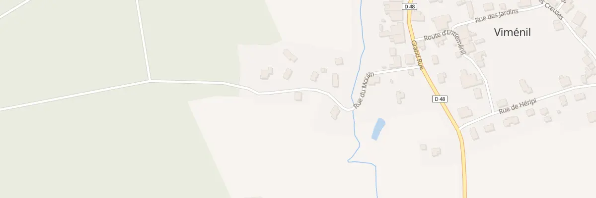 Plan du 9 Rue du Moulin à Viménil