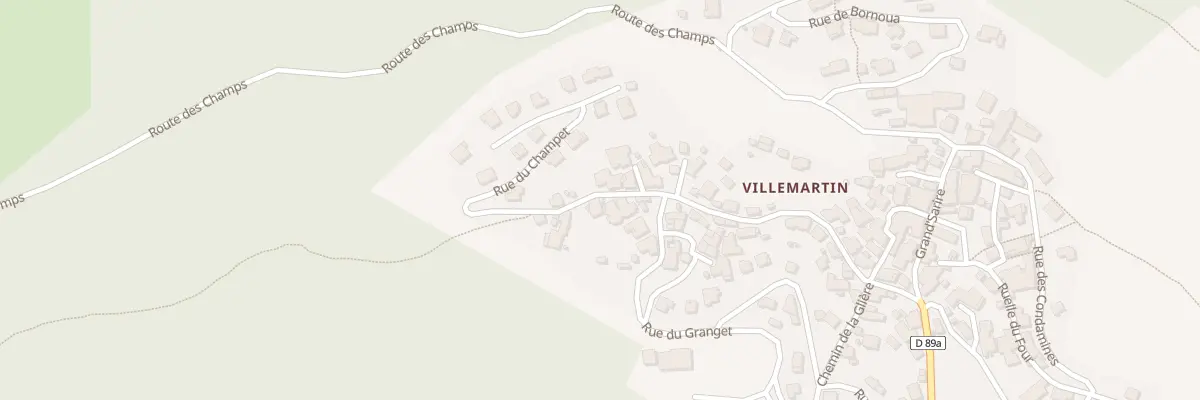 Plan du 5923 Villemartin à Bozel